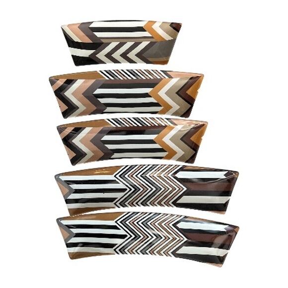 Missoni for Target Geometric Stoneware Curved Appetizer Plates - Picture 1 of 10
